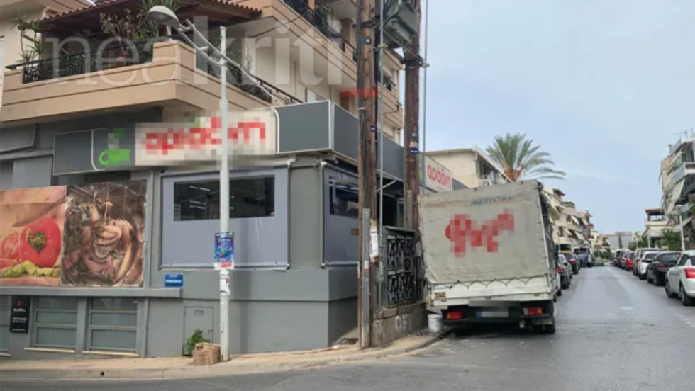 Το κτίριο όπου σημειώθηκε το εργατικό ατύχημα στο Ηράκλειο Κρήτης